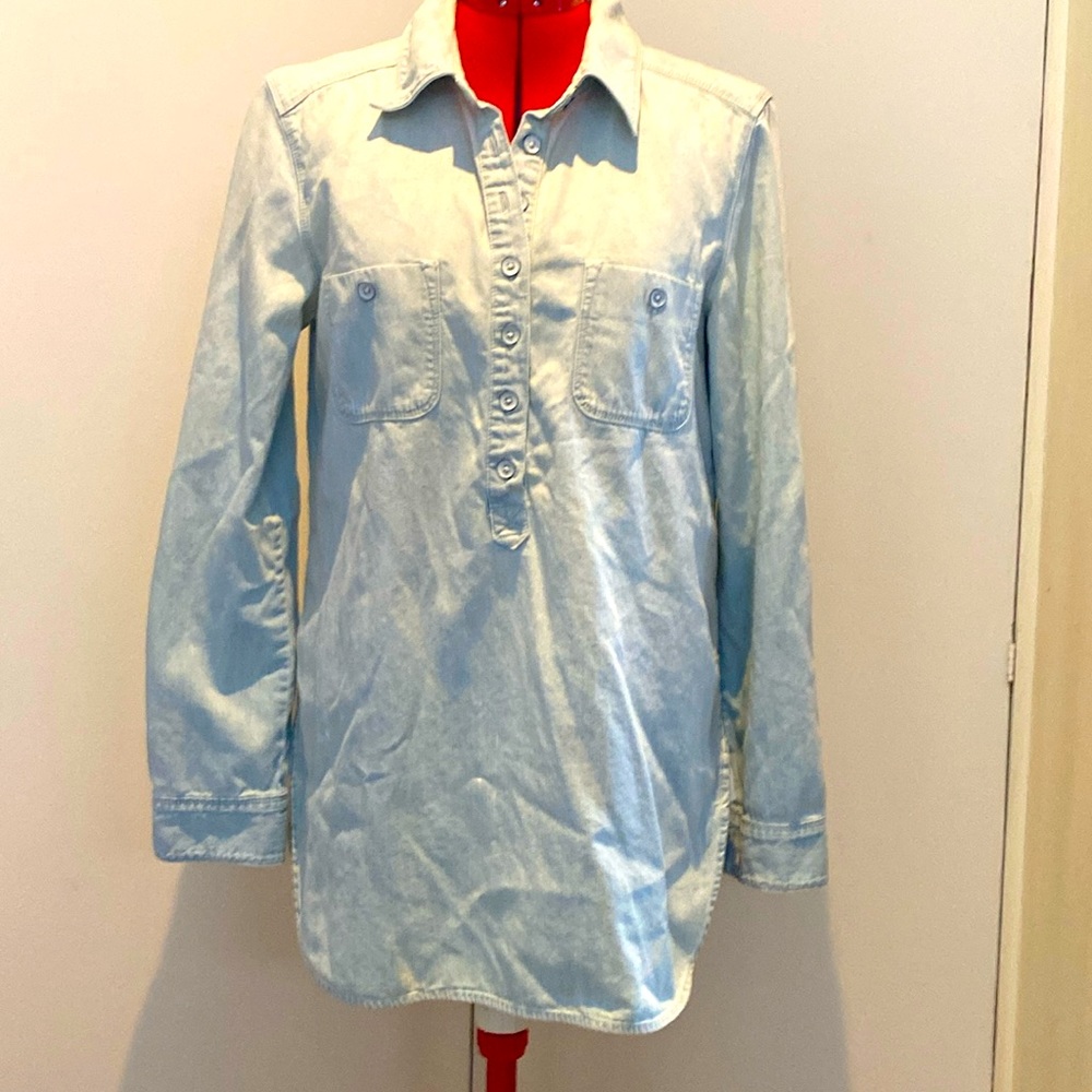 Loft soft denim tunic style top